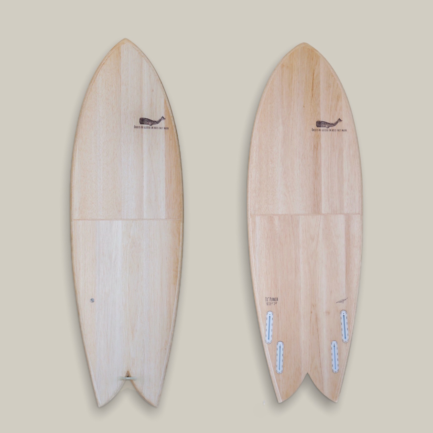 Cachalot Surfboards eps planche surf handmade artisan shaper hollow bois balsa