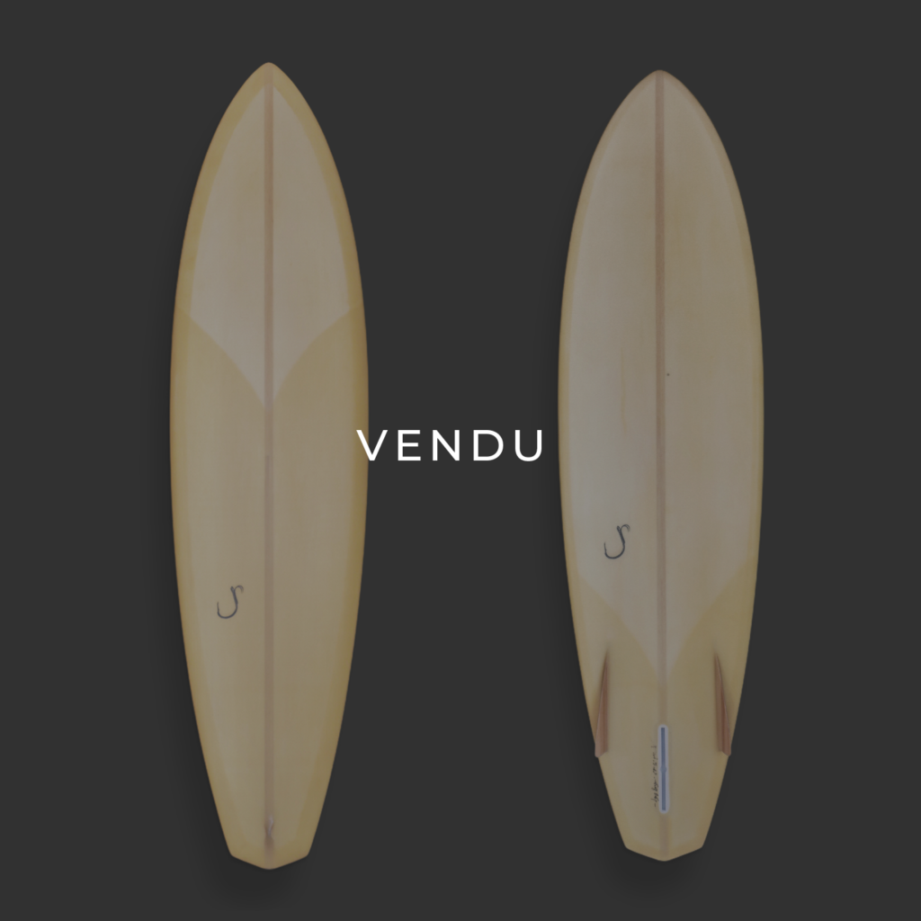 cachalot surfboards bonzer jaune planche surf handmade artisan shaper hollow bois eps